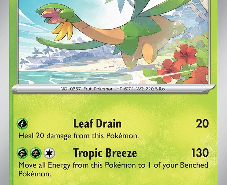 Tropius Pokemon Kaart