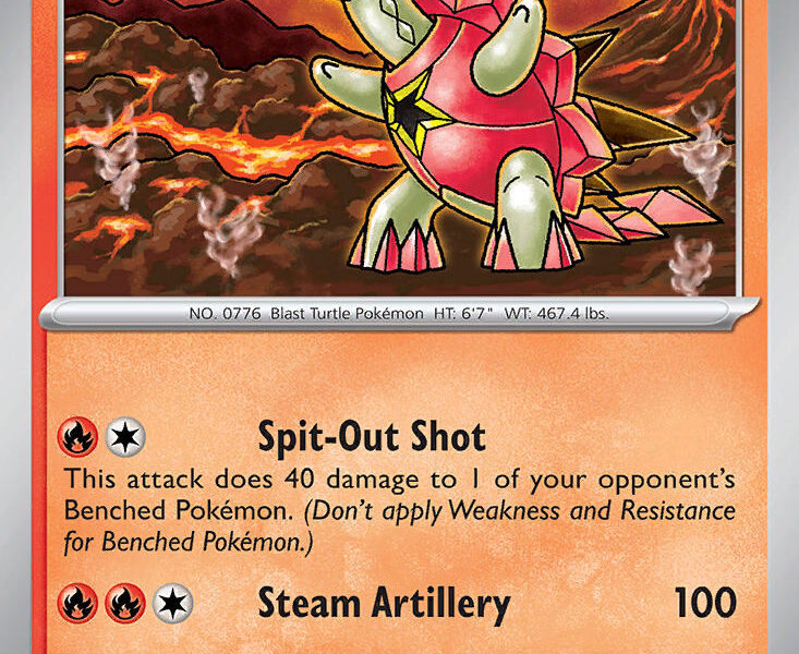 Turtonator Pokemon Kaart
