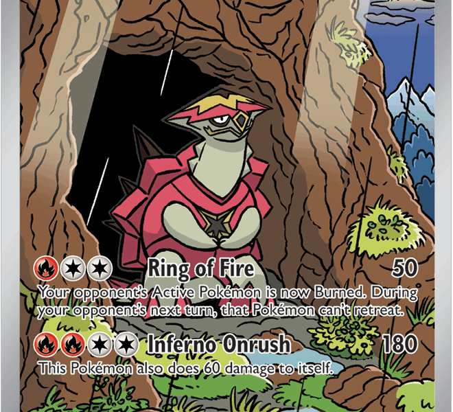 Turtonator Pokemon Kaart