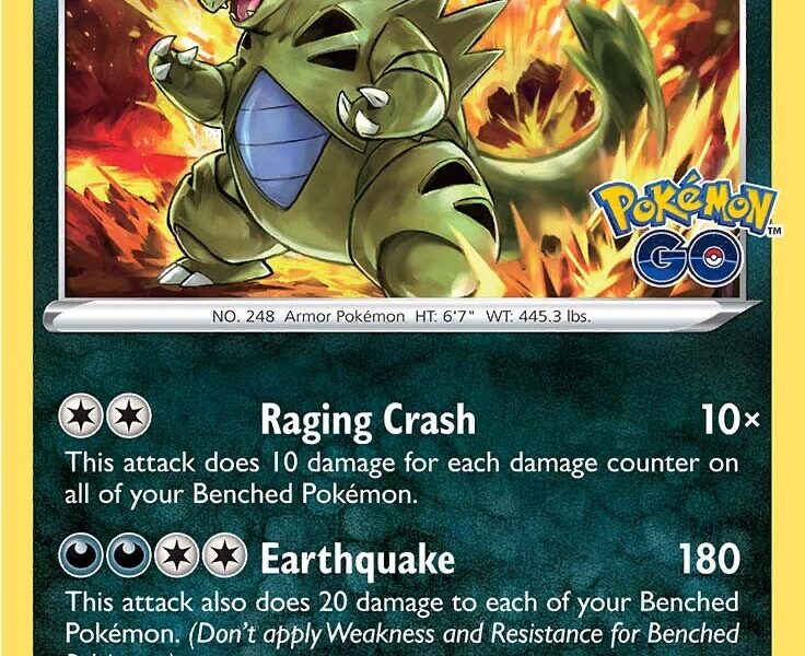 Tyranitar Pokemon Kaart