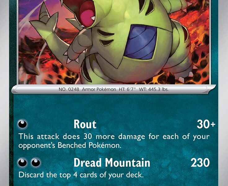 Tyranitar Pokemon Kaart