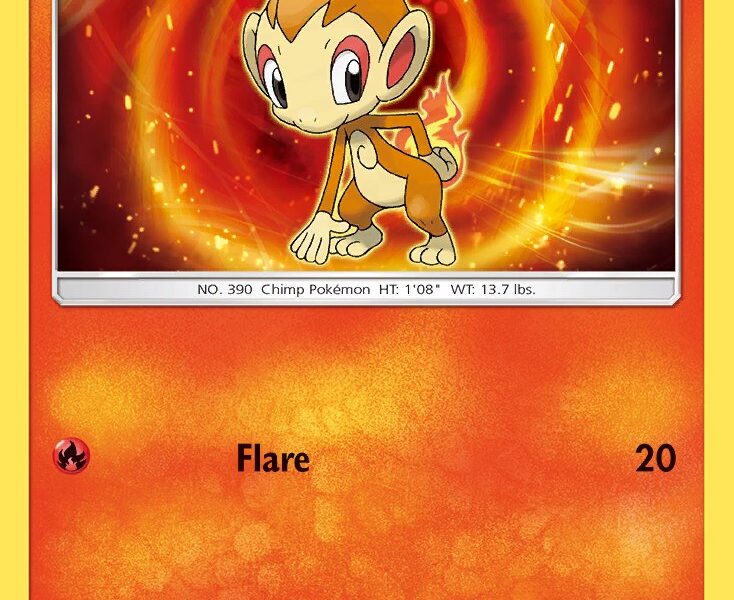 Chimchar Pokemon Kaart