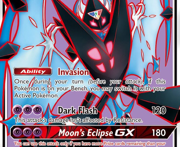Dawn Wings Necrozma-GX Pokemon Kaart