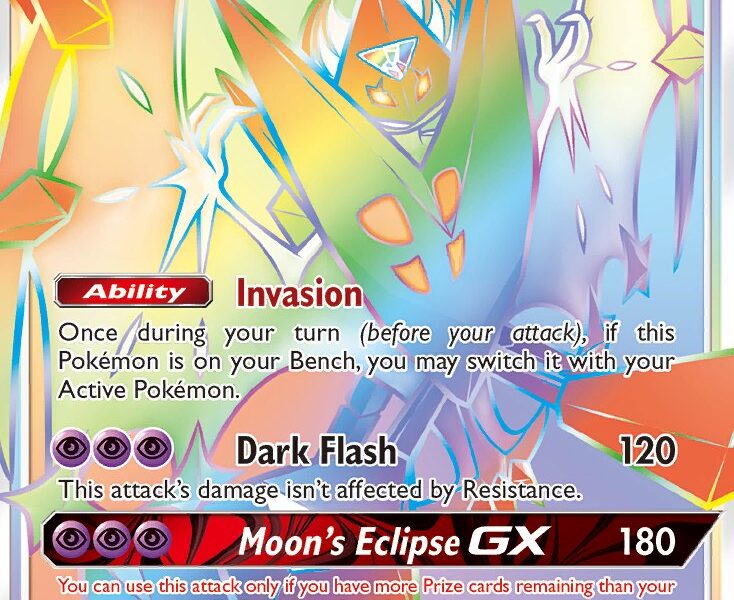 Dawn Wings Necrozma-GX Pokemon Kaart