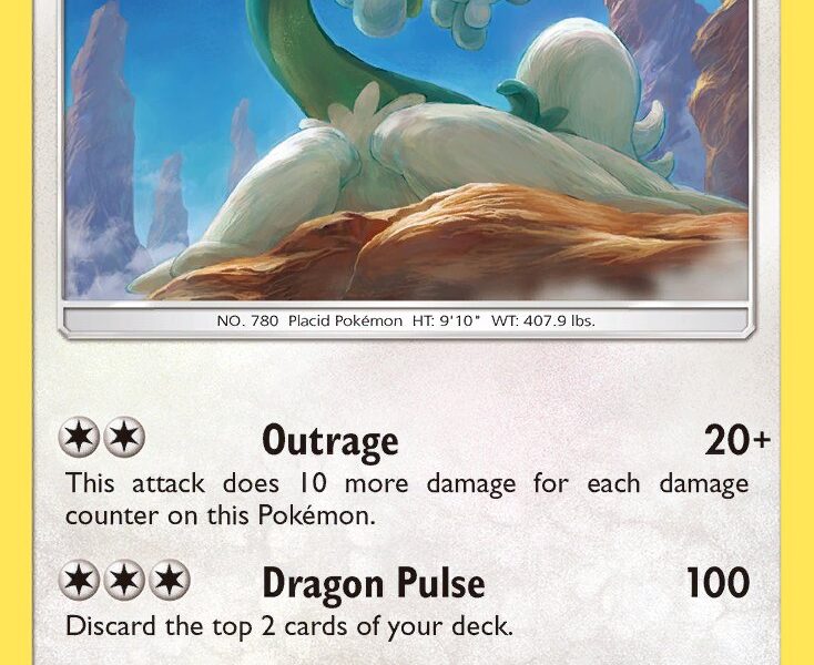 Drampa Pokemon Kaart