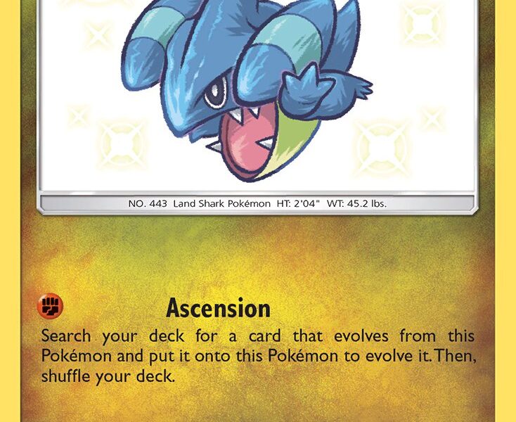 Gible Pokemon Kaart