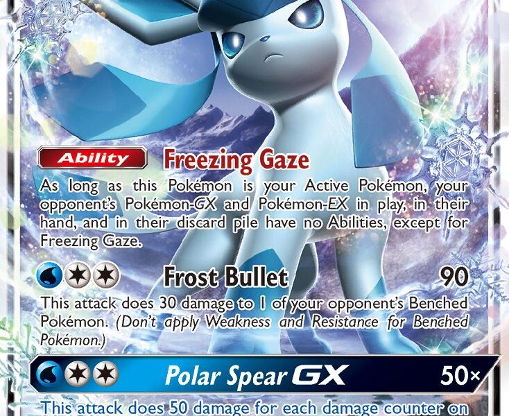 Glaceon-GX Pokemon Kaart