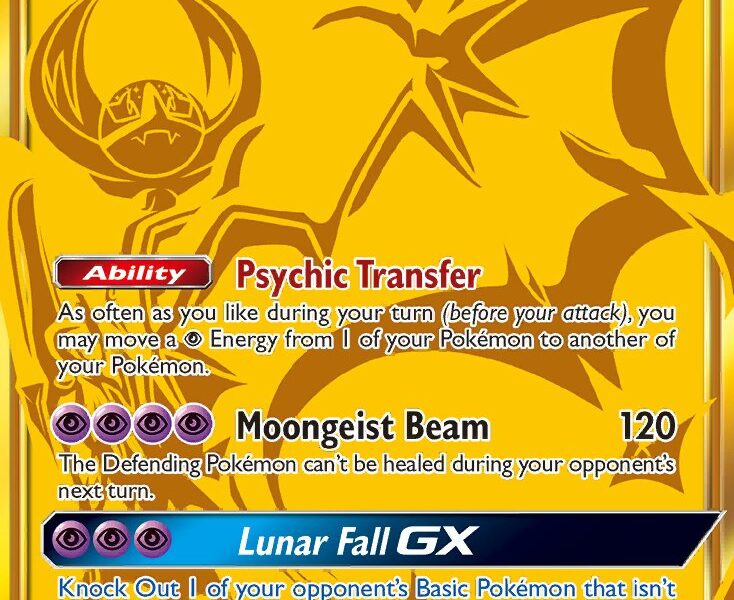 Lunala-GX Pokemon Kaart