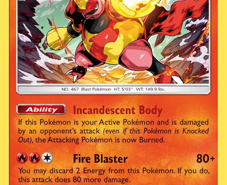 Magmortar Pokemon Kaart