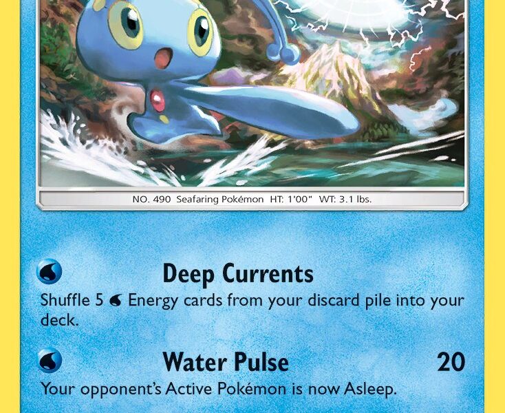 Manaphy Pokemon Kaart