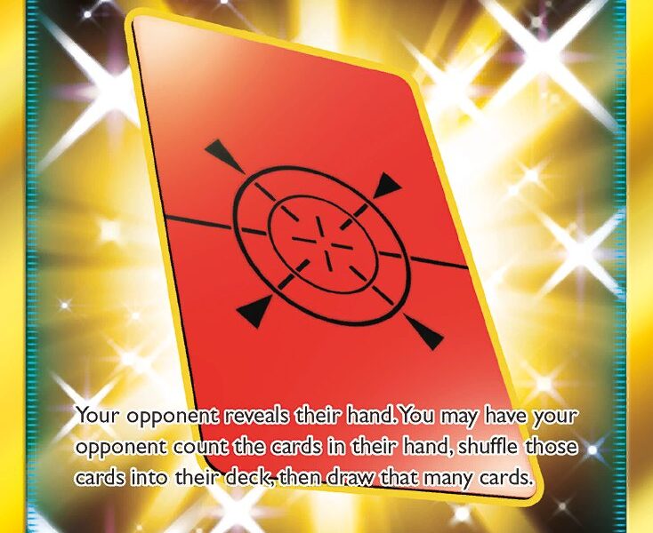 Peeking Red Card Pokemon Kaart
