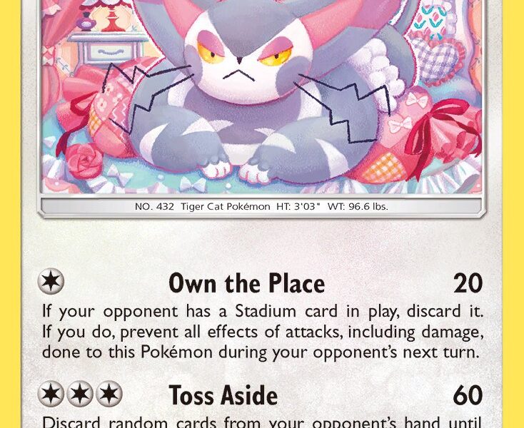 Purugly Pokemon Kaart