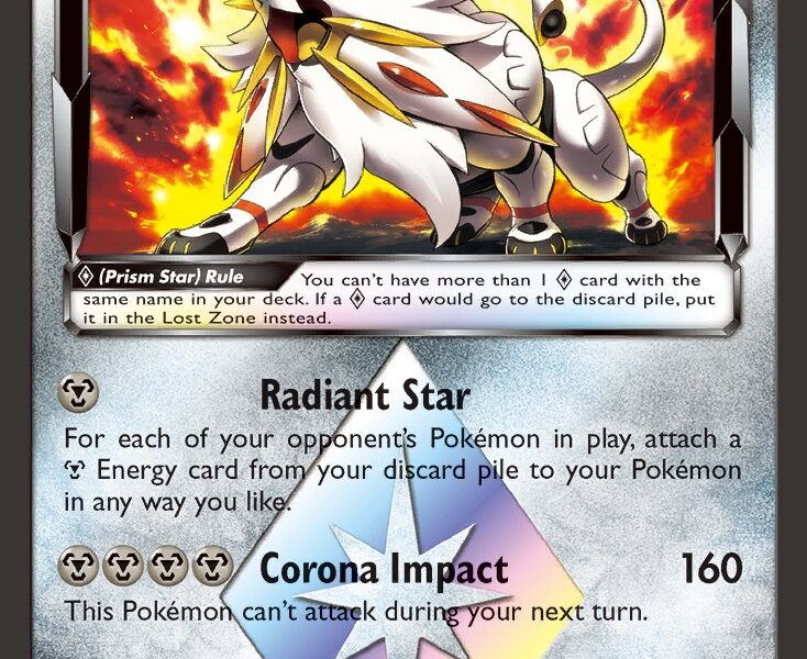 Solgaleo p Pokemon Kaart