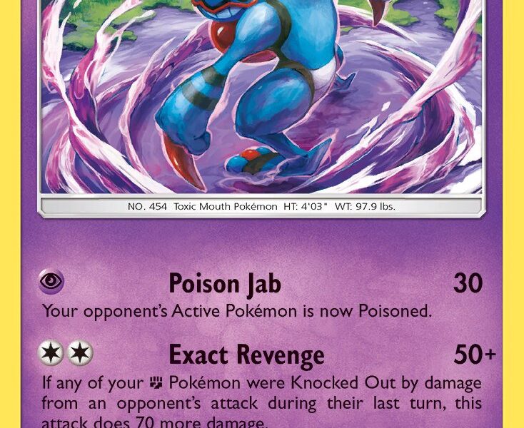 Toxicroak Pokemon Kaart