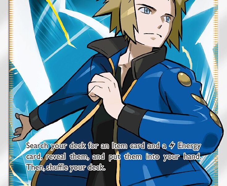 Volkner Pokemon Kaart