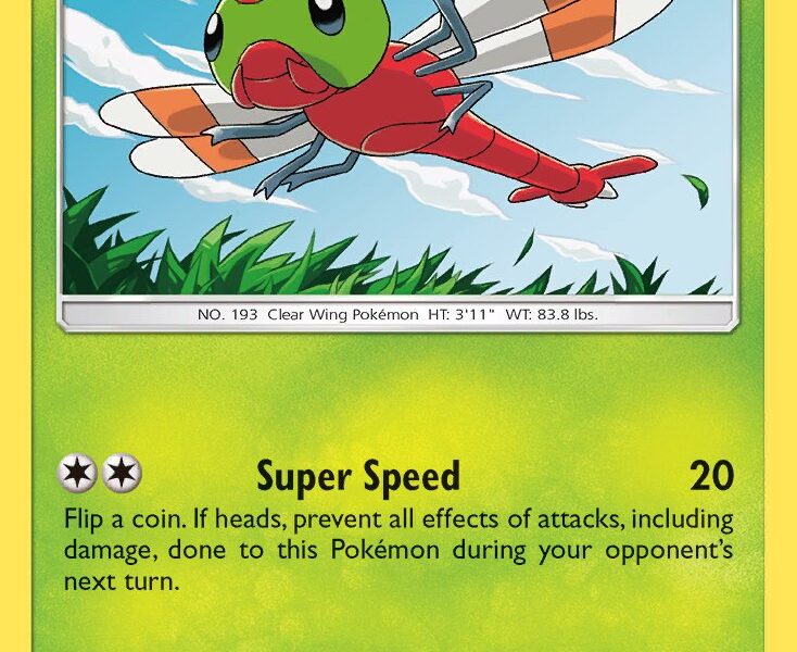 Yanma Pokemon Kaart