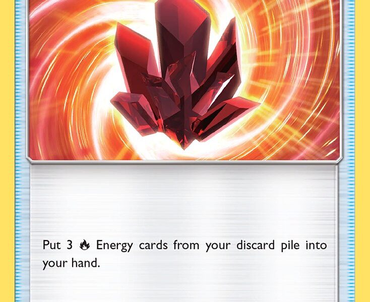 Fire Crystal Pokemon Kaart
