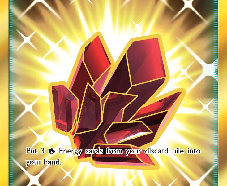 Fire Crystal Pokemon Kaart