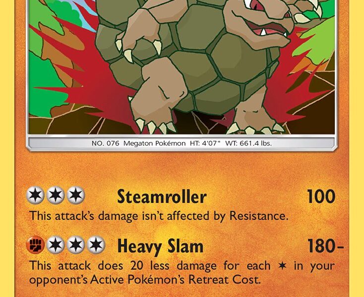 Golem Pokemon Kaart