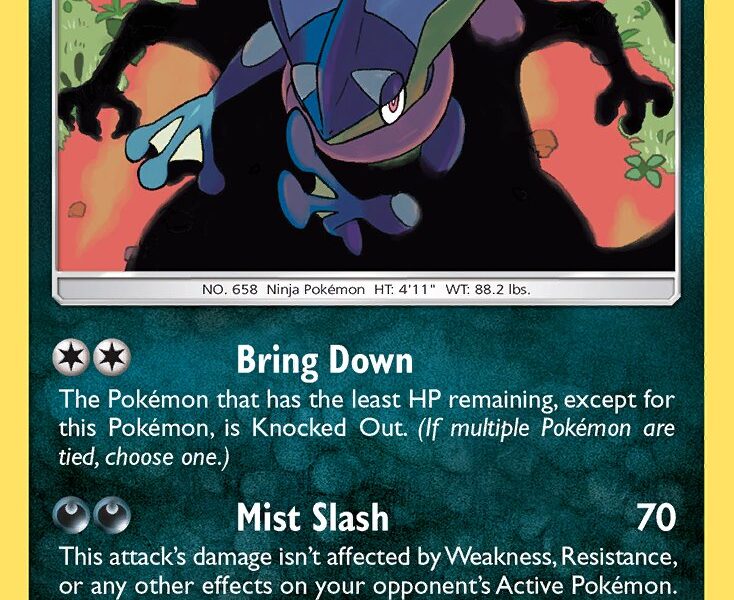 Greninja Pokemon Kaart