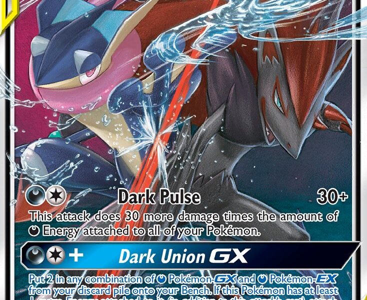 Greninja & Zoroark-GX Pokemon Kaart