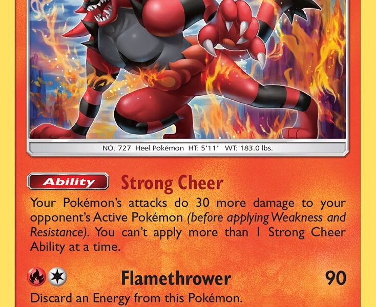 Incineroar Pokemon Kaart