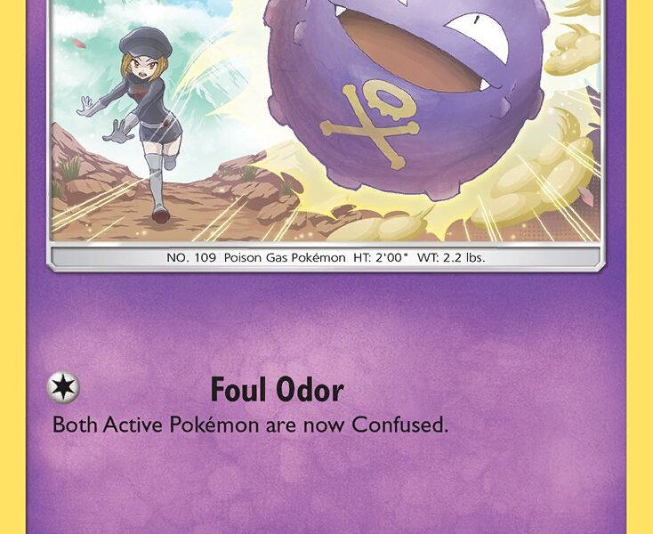 Koffing Pokemon Kaart
