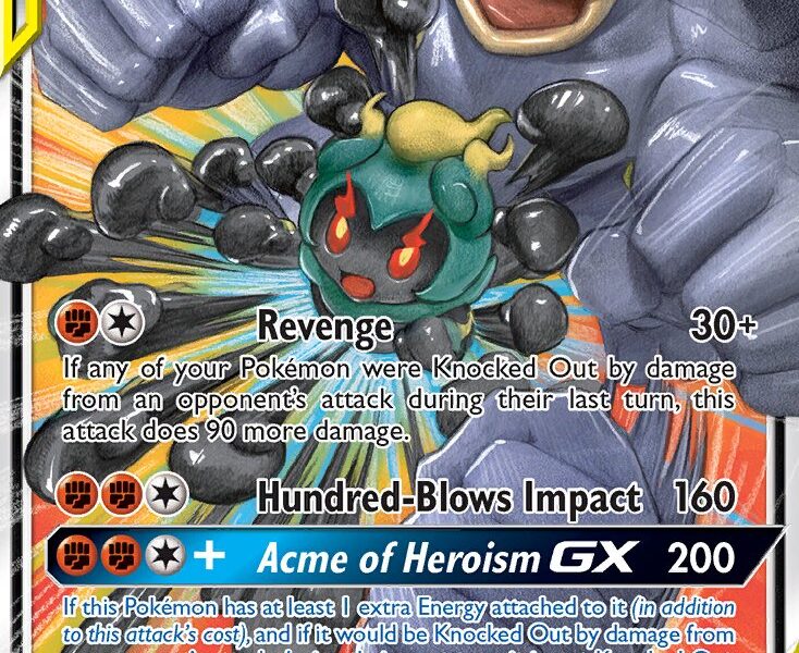 Marshadow & Machamp-GX Pokemon Kaart