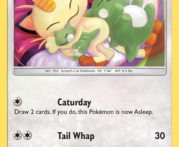 Meowth Pokemon Kaart