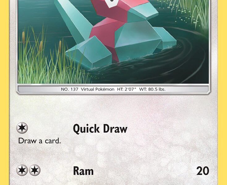 Porygon Pokemon Kaart