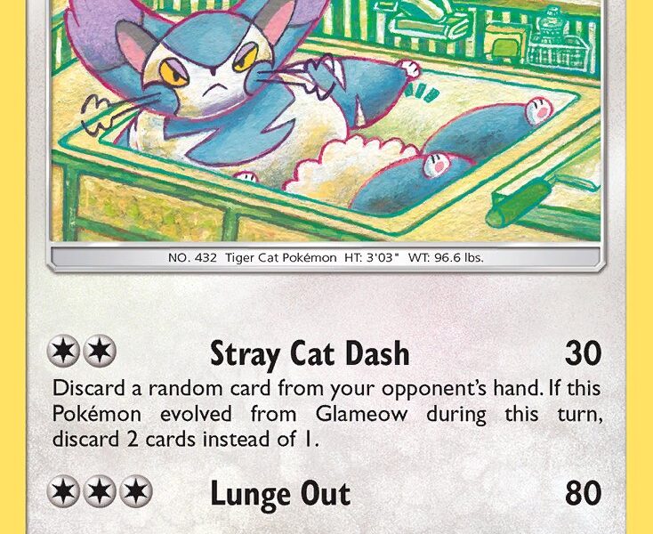 Purugly Pokemon Kaart