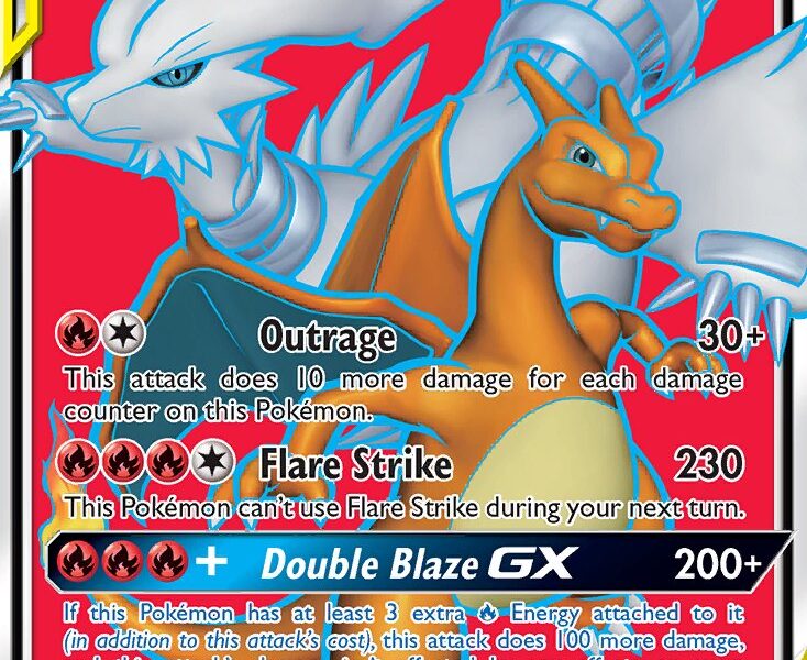 Reshiram & Charizard-GX Pokemon Kaart