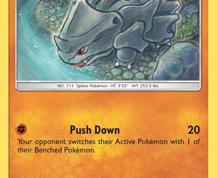 Rhyhorn Pokemon Kaart