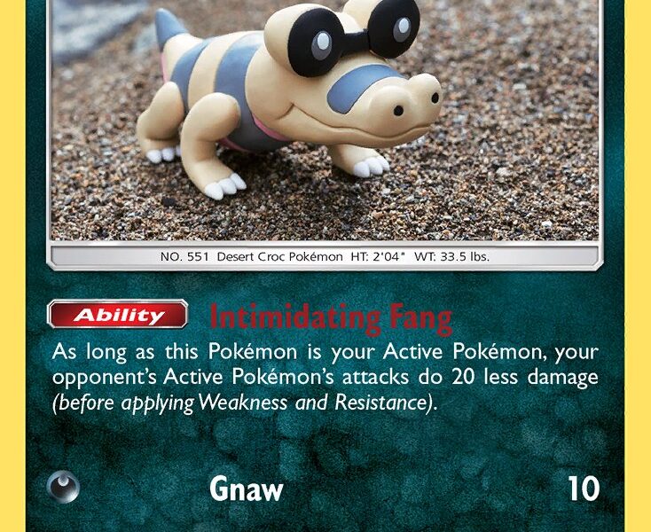 Sandile Pokemon Kaart