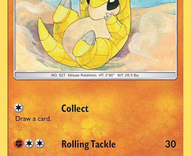 Sandshrew Pokemon Kaart
