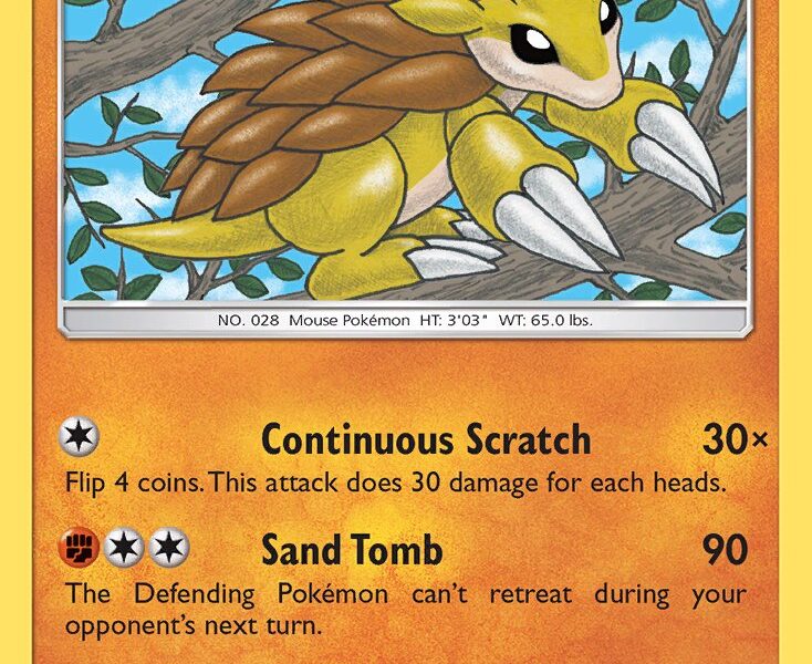 Sandslash Pokemon Kaart