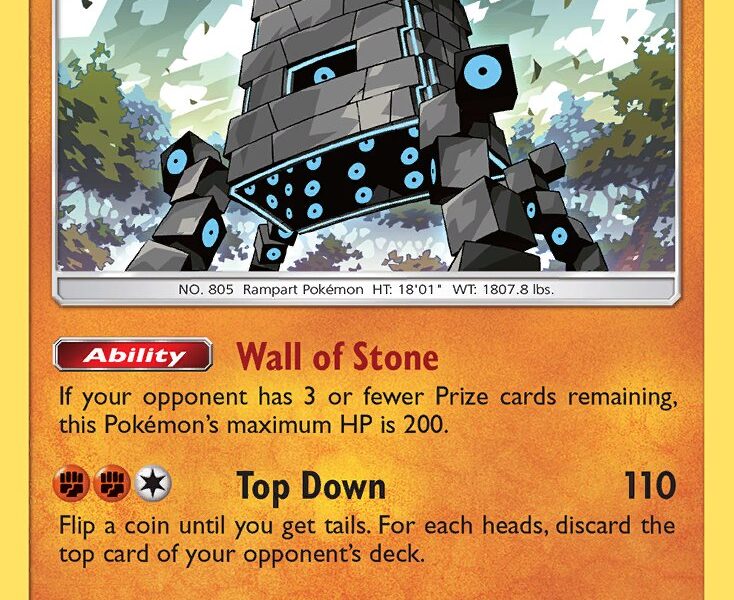 Stakataka Pokemon Kaart