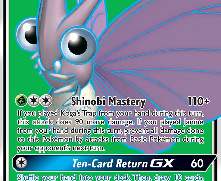 Venomoth-GX Pokemon Kaart