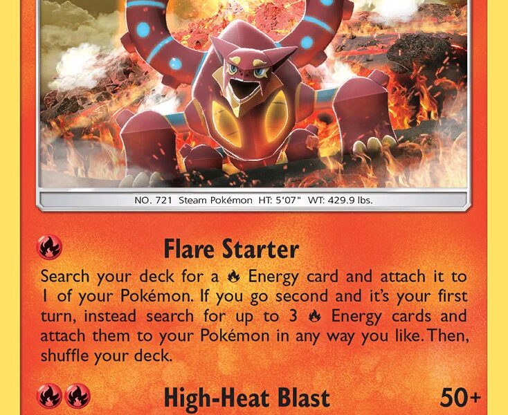 Volcanion Pokemon Kaart