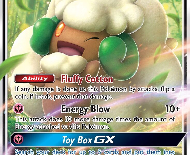 Whimsicott-GX Pokemon Kaart