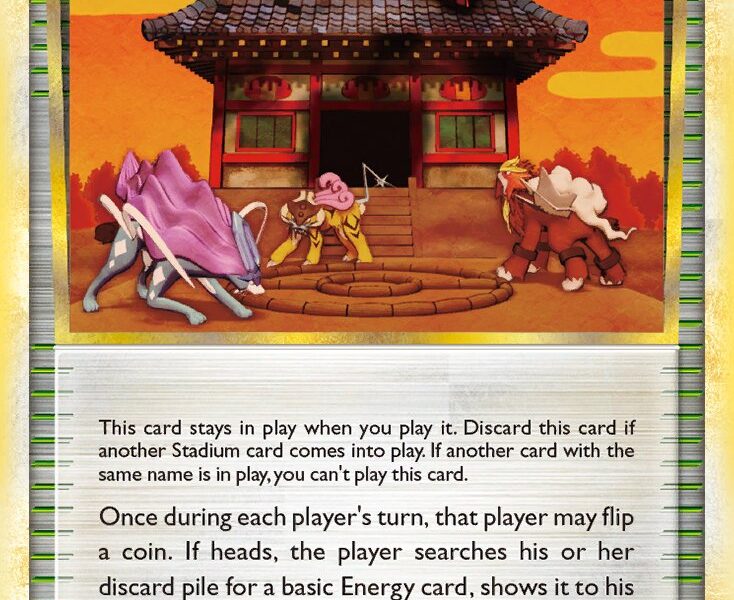 Burned Tower Pokemon Kaart