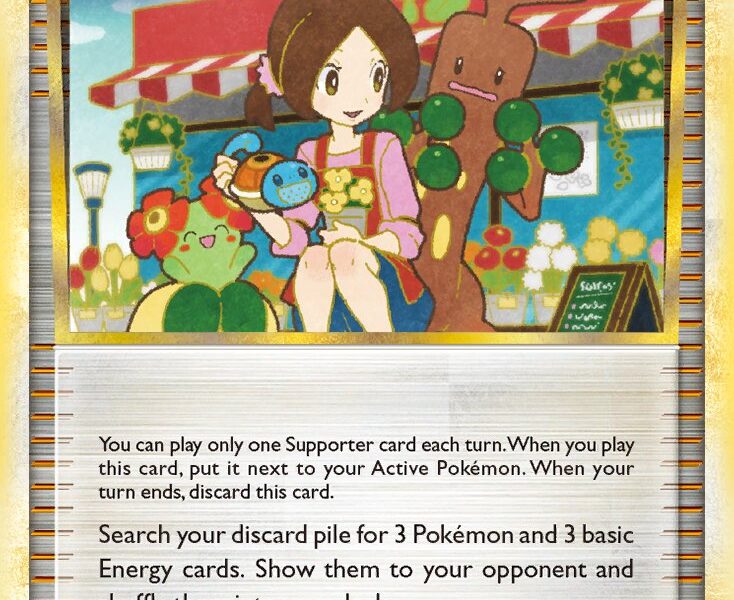 Flower Shop Lady Pokemon Kaart
