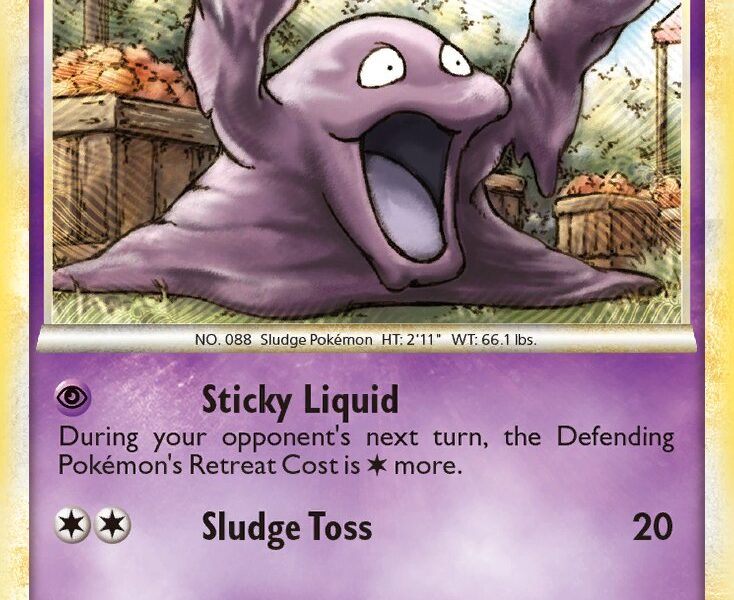 Grimer Pokemon Kaart