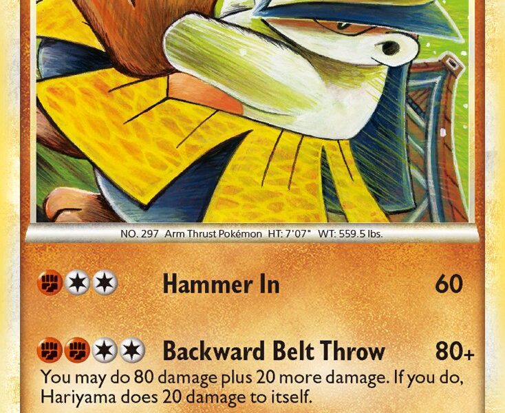 Hariyama Pokemon Kaart
