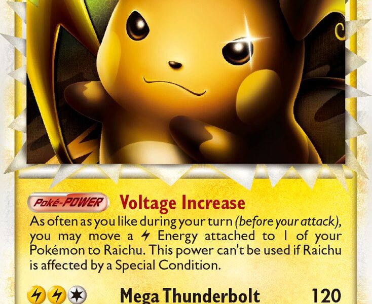 Raichu Pokemon Kaart