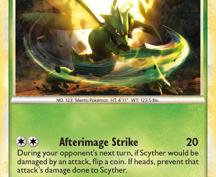 Scyther Pokemon Kaart