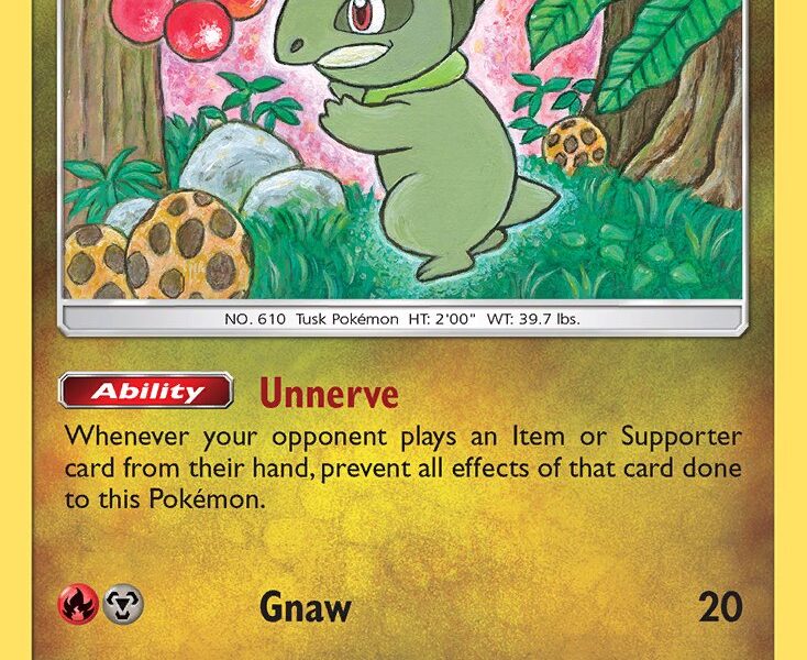 Axew Pokemon Kaart