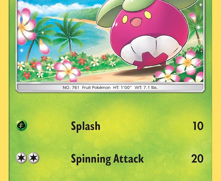 Bounsweet Pokemon Kaart