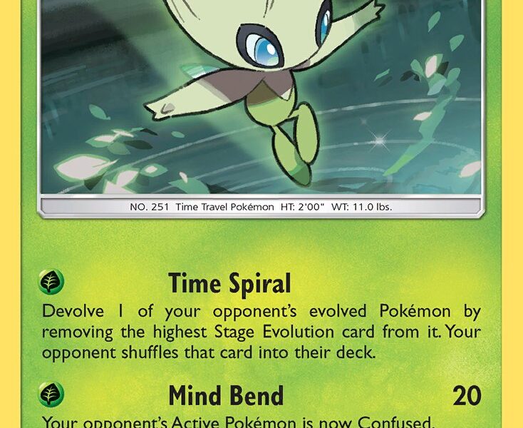Celebi Pokemon Kaart