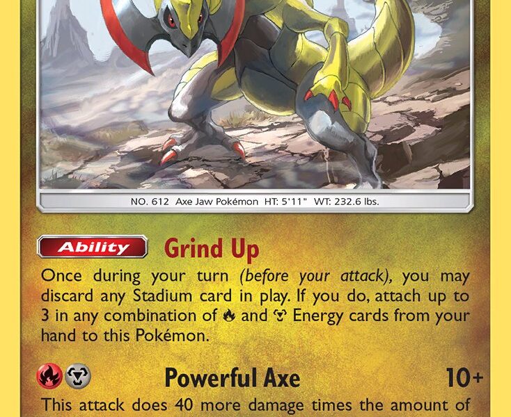 Haxorus Pokemon Kaart